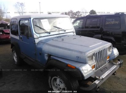 Used 1989 Jeep Wrangler Yj For Sale Salvage Auction