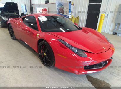 Used Ferrari 458 Italia For Sale Salvage Auction Online Iaa