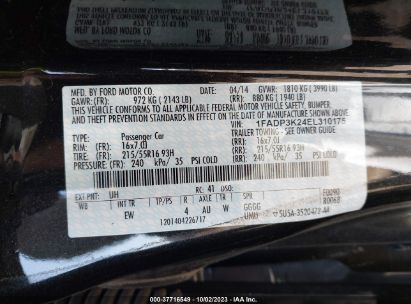 Lot #3035088655 2014 FORD FOCUS SE