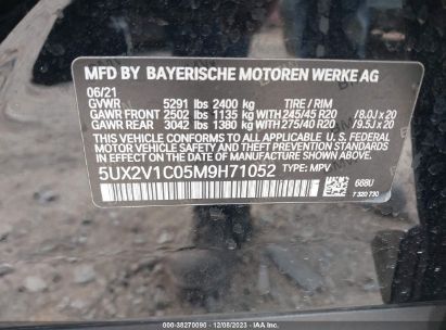 Lot #3051085714 2021 BMW X4 XDRIVE30I