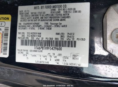 Lot #2992828449 2015 FORD MUSTANG ECOBOOST