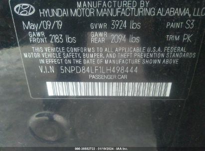 Lot #2990351606 2020 HYUNDAI ELANTRA VALUE EDITION