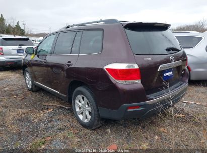 Lot #3052077815 2013 TOYOTA HIGHLANDER SE V6