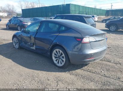 Lot #2997780400 2022 TESLA MODEL 3 REAR-WHEEL DRIVE