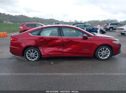 Lot #3053065325 2019 FORD FUSION HYBRID SE