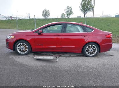 Lot #3053065325 2019 FORD FUSION HYBRID SE