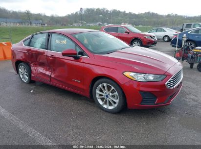 Lot #3053065325 2019 FORD FUSION HYBRID SE