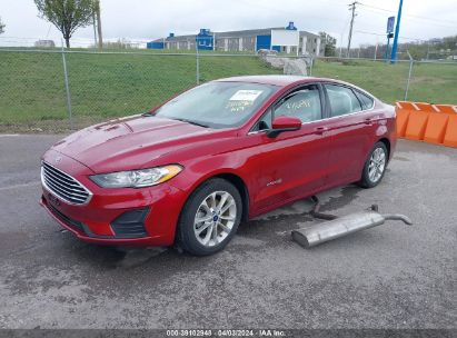 Lot #3053065325 2019 FORD FUSION HYBRID SE