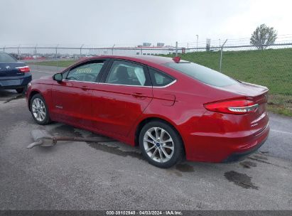 Lot #3053065325 2019 FORD FUSION HYBRID SE