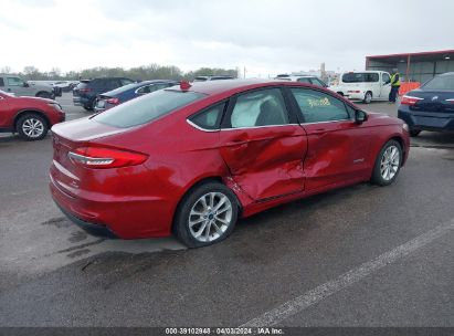 Lot #3053065325 2019 FORD FUSION HYBRID SE