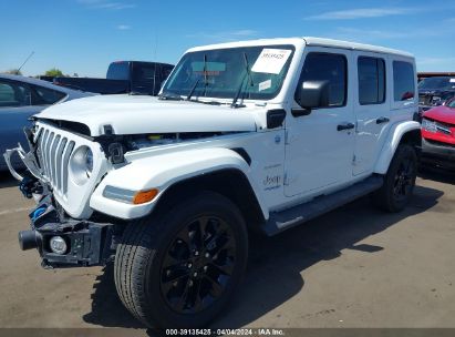 Lot #3053066997 2022 JEEP WRANGLER 4XE UNLIMITED SAHARA 4X4