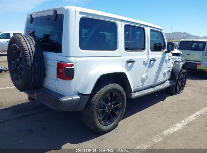 Lot #3053066997 2022 JEEP WRANGLER 4XE UNLIMITED SAHARA 4X4