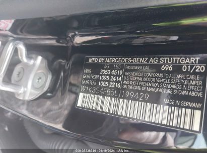 Lot #2997780302 2020 MERCEDES-BENZ A 220 4MATIC