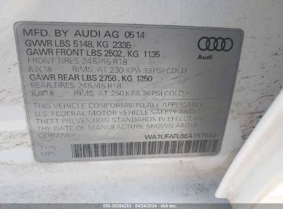 Lot #3036721834 2014 AUDI ALLROAD 2.0T PREMIUM