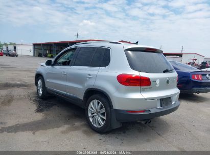 Lot #3053065303 2016 VOLKSWAGEN TIGUAN SE