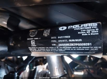 Lot #3035707949 2023 POLARIS RZR PRO R 4 ULTIMATE LAUNCH EDITION