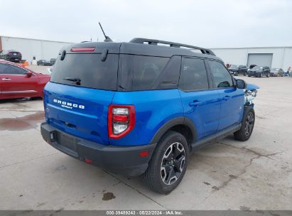 Lot #3056474446 2022 FORD BRONCO SPORT OUTER BANKS