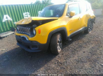 Lot #2997780315 2016 JEEP RENEGADE LATITUDE