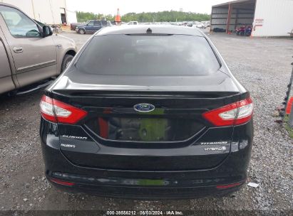 Lot #3037521962 2016 FORD FUSION HYBRID TITANIUM