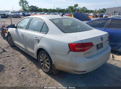 Lot #3053065231 2015 VOLKSWAGEN JETTA 1.8T SE