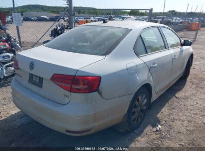 Lot #3053065231 2015 VOLKSWAGEN JETTA 1.8T SE