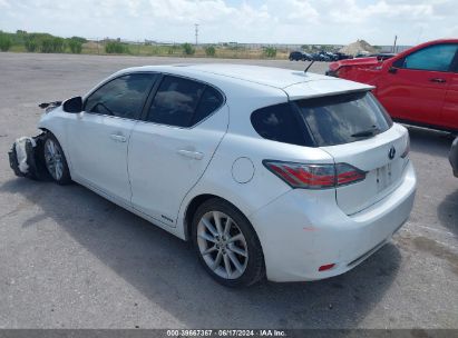 Lot #3067312283 2012 LEXUS CT 200H PREMIUM