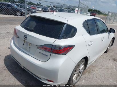 Lot #3067312283 2012 LEXUS CT 200H PREMIUM