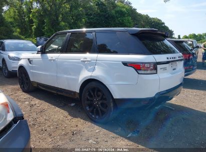 Lot #2997779615 2016 LAND ROVER RANGE ROVER SPORT 3.0L V6 SUPERCHARGED HSE