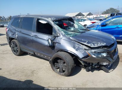 Lot #3050075713 2020 HONDA PASSPORT 2WD SPORT