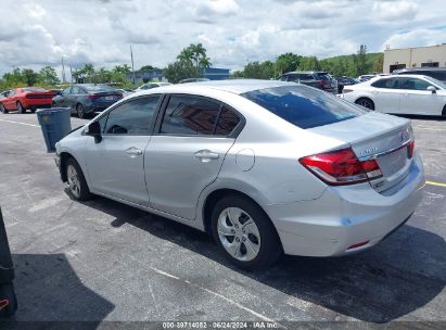 Lot #3035078956 2013 HONDA CIVIC LX