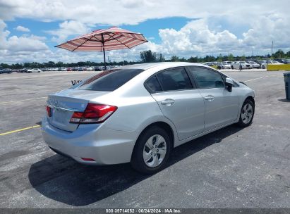 Lot #3035078956 2013 HONDA CIVIC LX