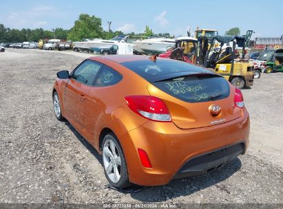 Lot #3052079529 2013 HYUNDAI VELOSTER BASE W/BLACK