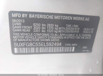 Lot #3035088192 2014 BMW X6 XDRIVE50I