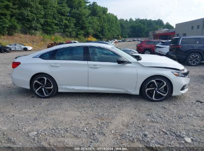 Lot #2992819207 2021 HONDA ACCORD SPORT SPECIAL EDITION