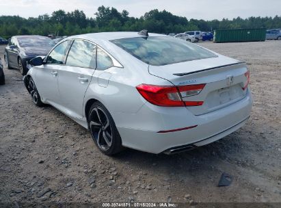 Lot #2992819207 2021 HONDA ACCORD SPORT SPECIAL EDITION