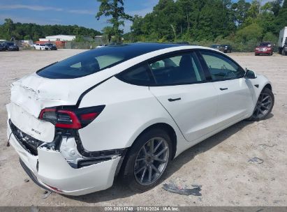 Lot #2997779412 2022 TESLA MODEL 3 REAR-WHEEL DRIVE