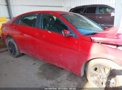 Lot #2992831292 2021 HYUNDAI ELANTRA HYBRID BLUE