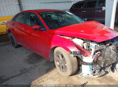 Lot #2992831292 2021 HYUNDAI ELANTRA HYBRID BLUE