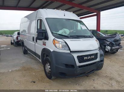 Lot #2990356976 2019 RAM PROMASTER 3500 CARGO VAN HIGH ROOF 159 WB EXT