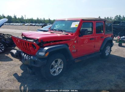 Lot #3051078269 2019 JEEP WRANGLER UNLIMITED SPORT S 4X4