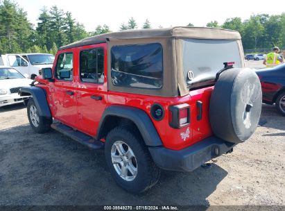 Lot #3051078269 2019 JEEP WRANGLER UNLIMITED SPORT S 4X4