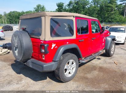 Lot #3051078269 2019 JEEP WRANGLER UNLIMITED SPORT S 4X4