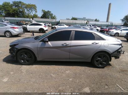 Lot #2992819111 2022 HYUNDAI ELANTRA HYBRID BLUE