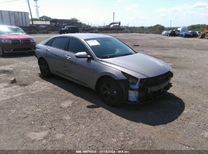 Lot #2992819111 2022 HYUNDAI ELANTRA HYBRID BLUE