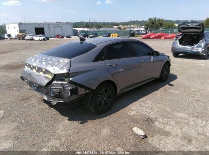 Lot #2992819111 2022 HYUNDAI ELANTRA HYBRID BLUE