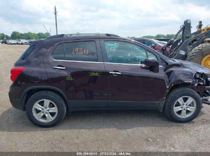 Lot #2997779512 2020 CHEVROLET TRAX AWD LT