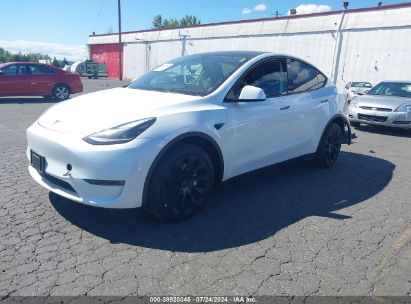 Lot #2992815376 2023 TESLA MODEL Y AWD/LONG RANGE DUAL MOTOR ALL-WHEEL DRIVE