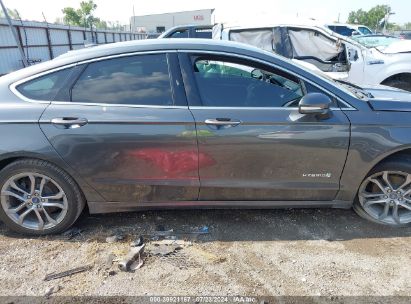 Lot #3053065147 2019 FORD FUSION HYBRID TITANIUM