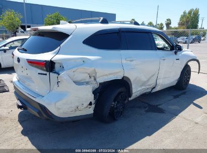 Lot #2992833536 2020 TOYOTA HIGHLANDER HYBRID XLE