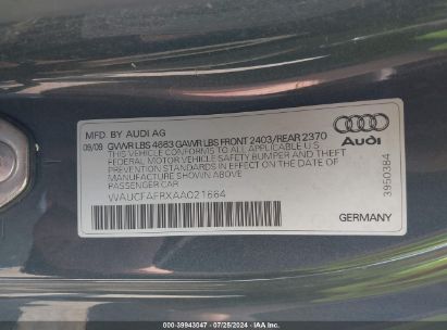 Lot #3035087909 2010 AUDI A5 2.0T PREMIUM